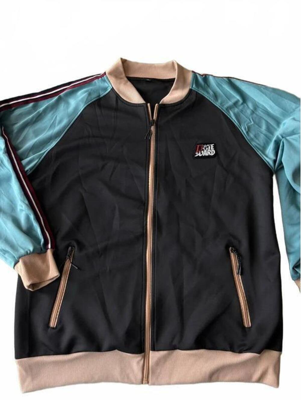 Little King Men's Turquoise and Black Zip-Up Sweatshirt Jacket